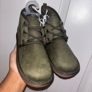 Boys Laced Up Teddy Bear Boots